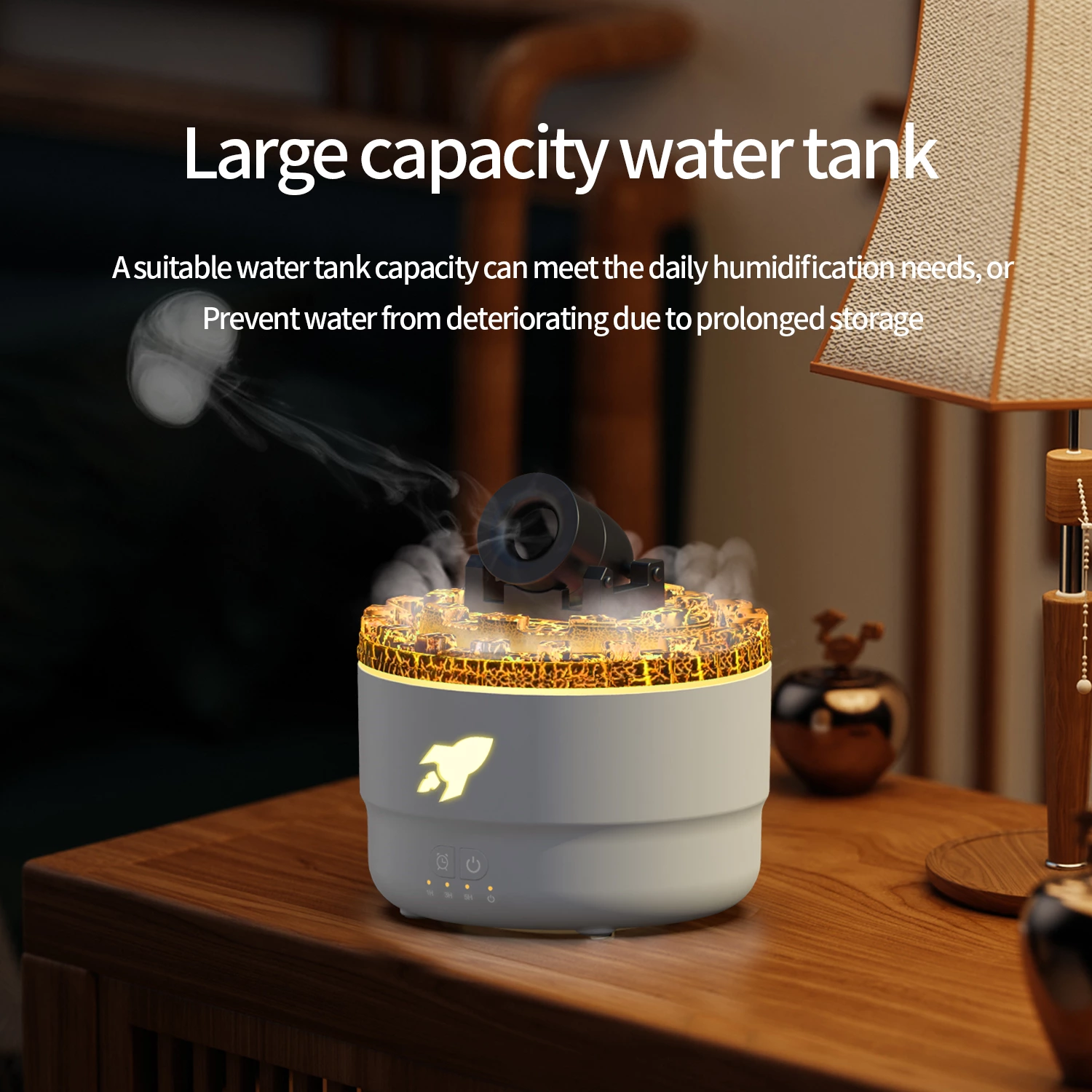 Innovative Volcanic Lava Cannon Aroma Diffuser: Unleash Aromatherapy, Humidify, and Enjoy Night Light
