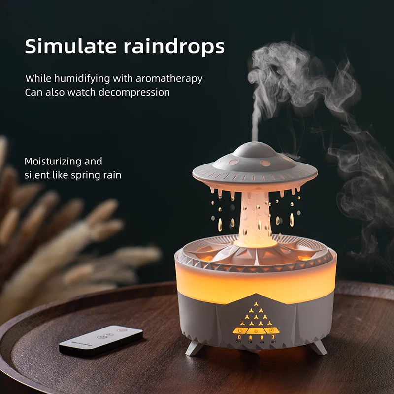 Revolutionize Your Space with the UFO Raindrop Aroma Diffuser