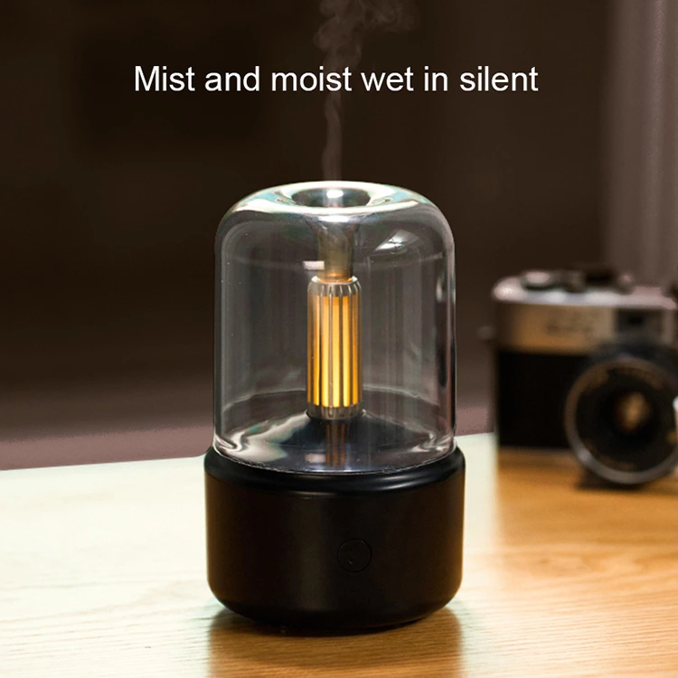 Unwind with the Candlelight Aromatherapy Diffuser: Safe, Quiet, and Stylish