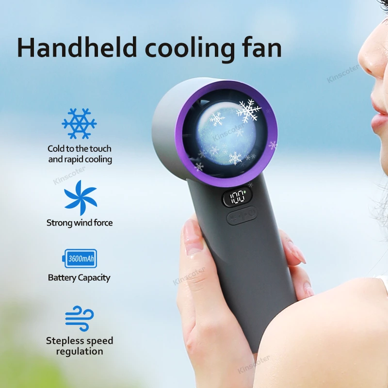 Stay Cool Anywhere with This Handheld Fan: Intense Cooling, Customizable Breeze & Long - Lasting Power