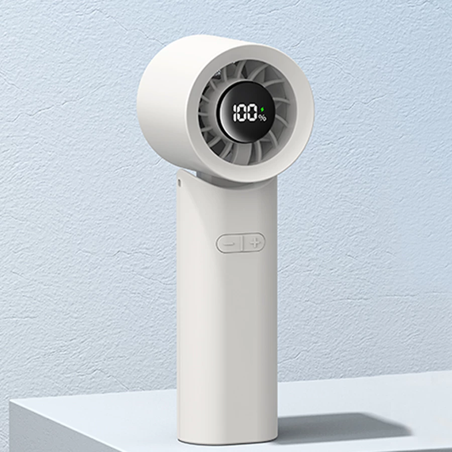 A must-have for the outdoors: a 162g handheld fan with a carabiner—100 speed settings, perfect for hiking and park use.