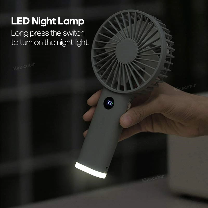 Beat the Summer Heat with the Ultimate Quiet Handheld Fan with Night Light