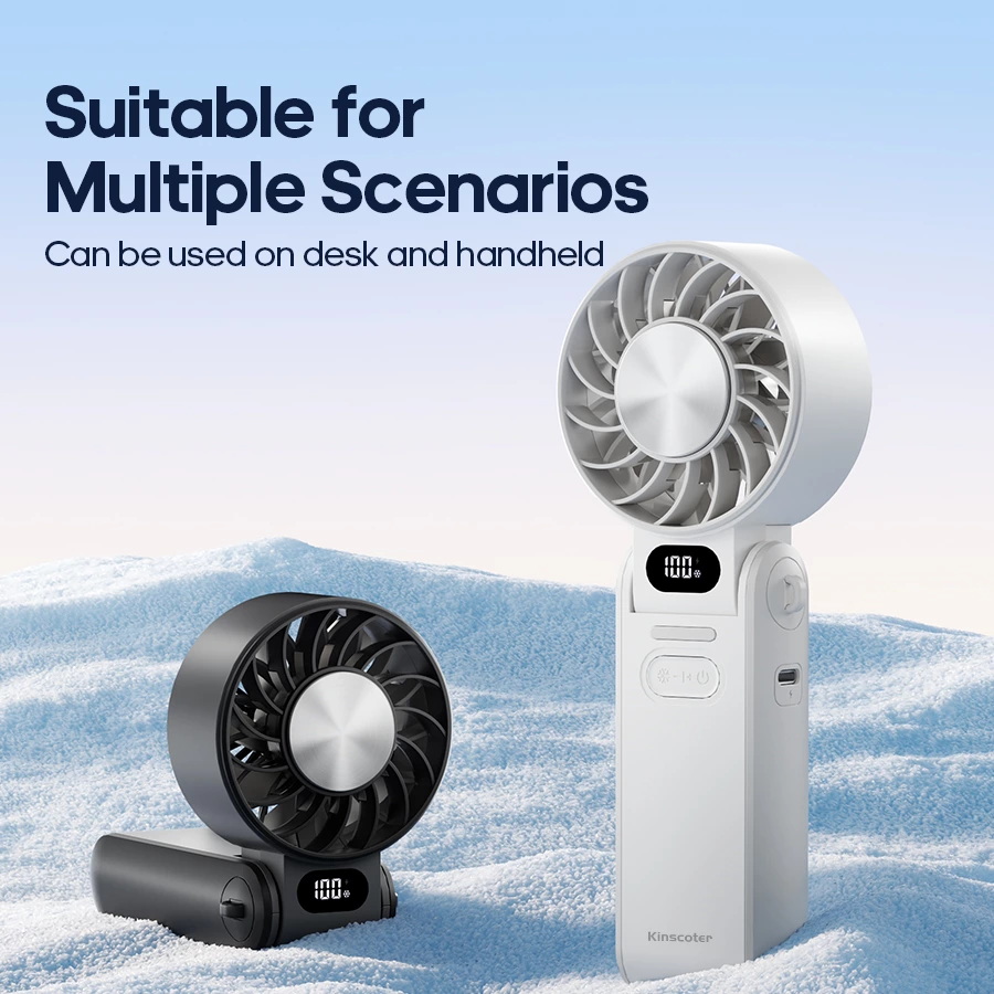 Redefine summer coolness with this handheld fan featuring low-temperature magnetic cooling technology.