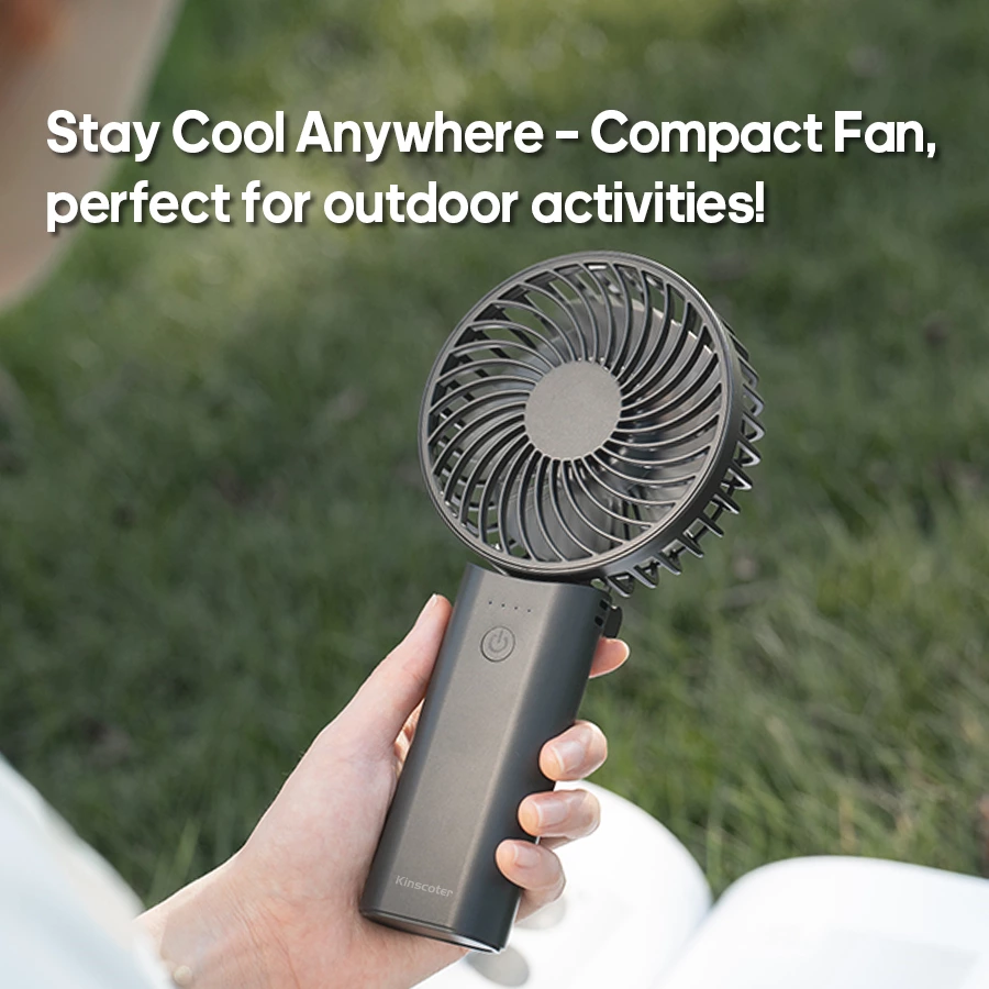 A real-world review for outdoor enthusiasts! This handheld fan: Lightweight + Long battery life + Power bank functionality