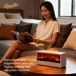 Kinscoter DQ-717 Model: Simulated Fireplace Aroma Diffuser Flame Humidifier with Essential Oil Function, Remote Control & Colorful Flame Spray | Chaozhou Tongheng Technology Co.,Ltd. (Since 2001)