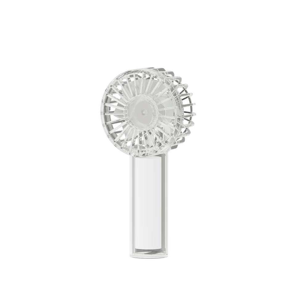KC-F253 트랜스패런트 LED 무드등 핸드헬드 미니 팬