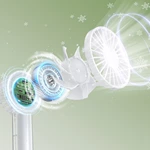 KC-F253 트랜스패런트 LED 무드등 핸드헬드 미니 팬