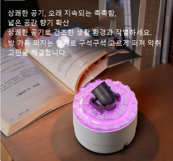 생활 의식감 업그레이드! 창의적인 포탑 연기 고리 아로마 디퓨저, 향기와 즐거움을 함께