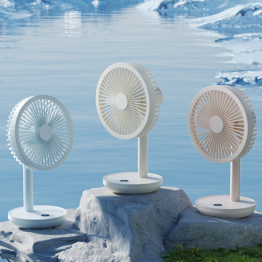 120° 자동 회전 탁상용 선풍기｜디지털 디스플레이 다단계 속도 조절, 가정·사무실·상업용 모두 적합한 인기 제품
