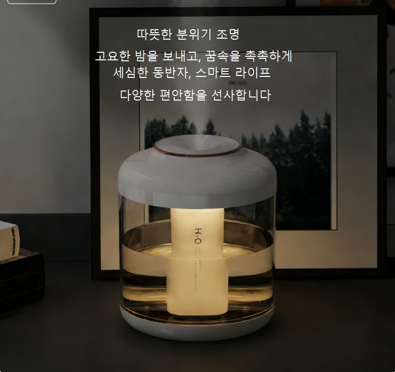 장시간 가습 부담 없이! 무선 저소음 가습기, 30㎡ 넓은 공간 전체 커버